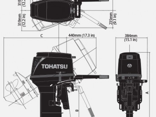 Лодочный мотор Tohatsu M40 D2 EPOS