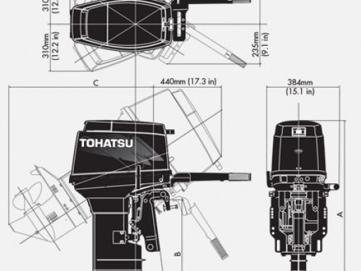 Лодочный мотор Tohatsu M50 D2 EPTOL.